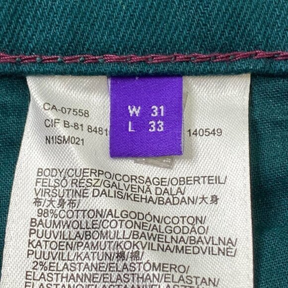 Mexx Jeans Men's size 31 x 33 Slim Fit Straight Leg Teal Green Denim - Picture 11 of 14